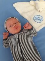 Personalised Embroidered White Teddy Comfort  Blanket - Image 3