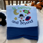 Personalised Embroidered Heirloom Baby Cot Quilt - Image 2
