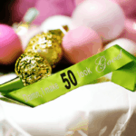 Damn I make 50 Look Good Two Coloured Birthday Party Sash - Image 4