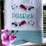 Personalised Embroidered Inspirational Heirloom Baby Cot Quilt...Many Designs & Colours To Choose From - Image 2