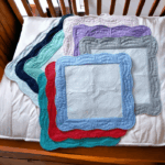 Embroidered Ellie The Elephant Birth Announcement Personalised Heirloom Baby Cushion - Image 4