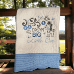 Personalised Embroidered Heirloom Baby Cot Quilt - Image 4