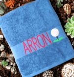 Adults Personalised Embroidered Plush Towel - Image 3