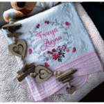 Personalised Embroidered Inspirational Heirloom Baby Cot Quilt - Any name - Image 6