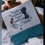 Personalised Embroidered Heirloom Baby Cot Quilt - Image 9