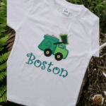 Personalised Embroidered Children's Dump Truck T Shirt - Image 3
