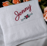 Adults Personalised Embroidered Plush Towel - Image 6