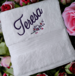 Adults Personalised Embroidered Plush Towel - Image 7