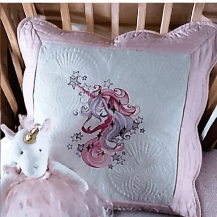 Embroidered Unicorn Heirloom Cushion - Many Designs To Choose From