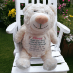 Forever in Our Hearts Embroidered Angel Cubby with Wings - Image 4