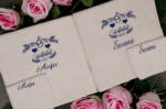 Bridal/Wedding Towel Set with Name, Date & Design - Image 3