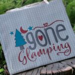 Embroidered Camp More Worry Less Camping T Towel - Image 3