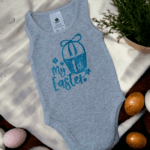 My 1st Easter Glitter Romper Suit Onesie - Image 2