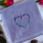 Children's & Baby's Musical Notes Heart Embroidered Face Washer