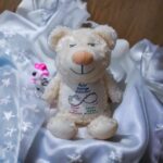 Embroidered Condolences, In Memorium, Loss Angel Cubby with Wings - Image 7