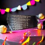 40th Birthday Personalised Party Sash