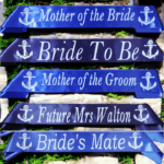 Nautical - Beach Wedding Personalised Hen's Night Party Sash