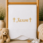 Personalised Embroidered Christening, Baptism Heirloom Quilt - Image 14