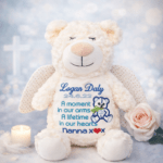 Forever in Our Hearts Embroidered Angel Cubby with Wings - Image 4