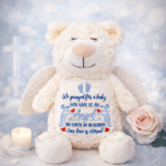 Forever in Our Hearts Embroidered Angel Cubby with Wings - Image 5
