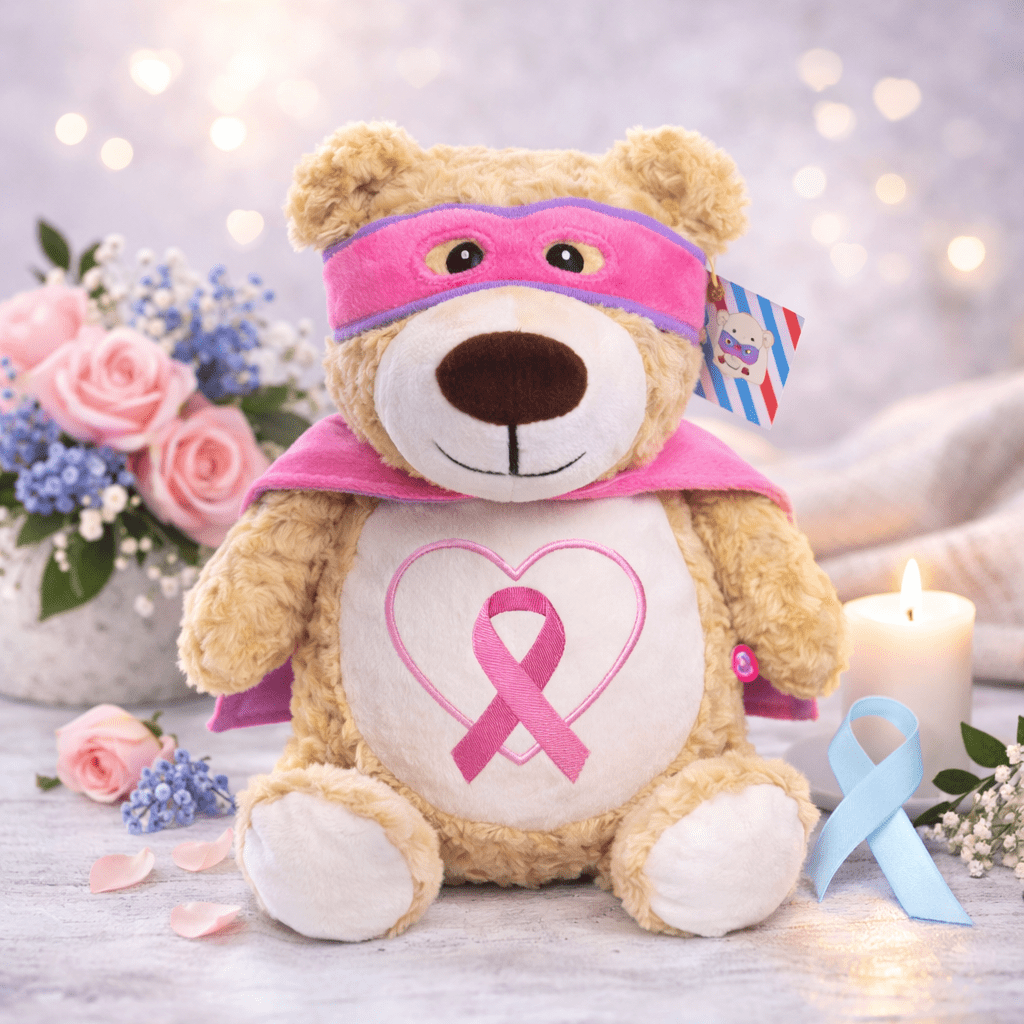 ChatGPT Image Feb 25, 2026, 04_08_22 PM Breast Cancer Inspirational Embroidered Cubby Bear - Image 1