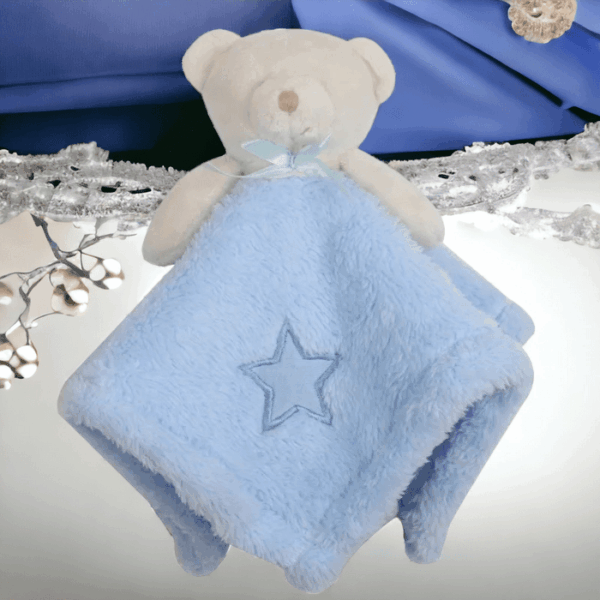 Embroidery Blanks Blue Teddy Comfort  Blanket x 10