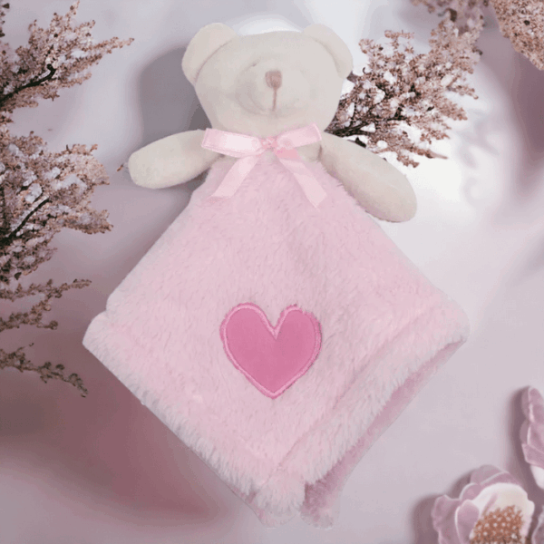 Embroidery Blanks Pink Teddy Comfort  Blanket x 10