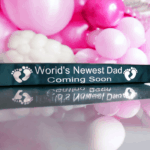Dad To Be Personalised Baby Shower Party Sash - Image 4
