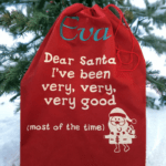 Personalised Dear Santa I've Been Very, Very, Very, Good Christmas Sack