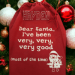 Personalised Dear Santa I've Been Very, Very, Very, Good Christmas Sack - Image 4