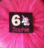 Personalised Embroidered T Shirt & Tutu Birthday Set. - Image 3