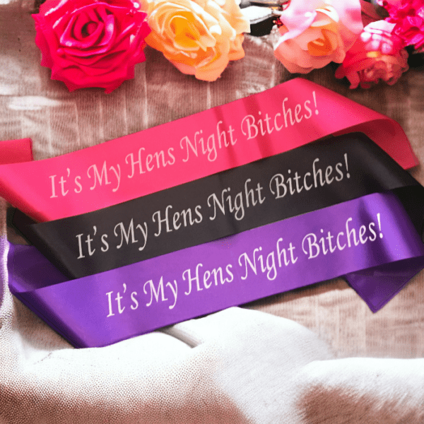 It's My Birthday Bitches Party Sash