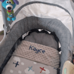 Personalised Embroidered Aeroplane Minky Cot Blanket