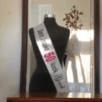 Damn I make 50 Look Good Two Coloured Birthday Party Sash - Image 5