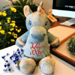 Personalised Embroidered Unicorn Cubby Bear - Image 7