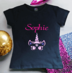 Personalised Embroidered Children's Unicorn T Shirt