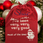 Personalised Dear Santa I've Been Very, Very, Very, Good Christmas Sack - Image 2