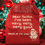 Personalised Dear Santa I've Been Very, Very, Very, Good Christmas Sack - Image 3