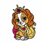 Personalised Embroidered Tea Cup Cute Puppy T Shirt & Tutu Birthday Set. - Image 8