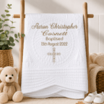 Personalised Embroidered Christening, Baptism Heirloom Quilt - Image 20