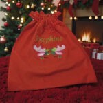 Personalised Embroidered Children's Unicorn Christmas Sack - Image 2