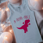 A-Roar-Able Children's Lace Neck Top T Shirt - Image 3