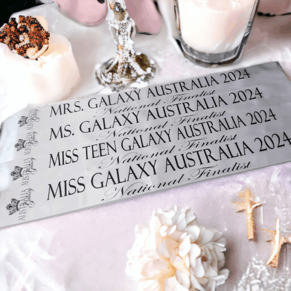 Customised Pageant Award Sashes