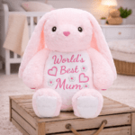 Personalised Embroidered Mothers Day Cubby Bear - Image 2