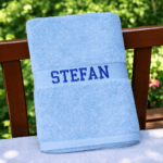 Boys Personalised Bath Towel Embroidered With Any Name - Image 10