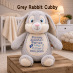 Personalised Embroidered Birth Announcement Cubby Bear - Image 2