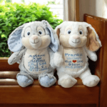 Personalised Embroidered Birth Announcement Cubby Bear - Image 5