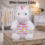Personalised Embroidered Birth Announcement Cubby Bear - Image 6