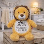 Personalised Embroidered Birth Announcement Cubby Bear - Image 20