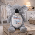 Personalised Embroidered Birth Announcement Cubby Bear - Image 28